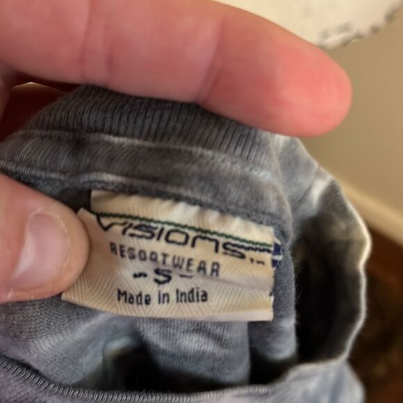 Y2K Visions Lion Nature Print Tie Dye Graphic Shirt Boho Casual - Picture 8 of 8